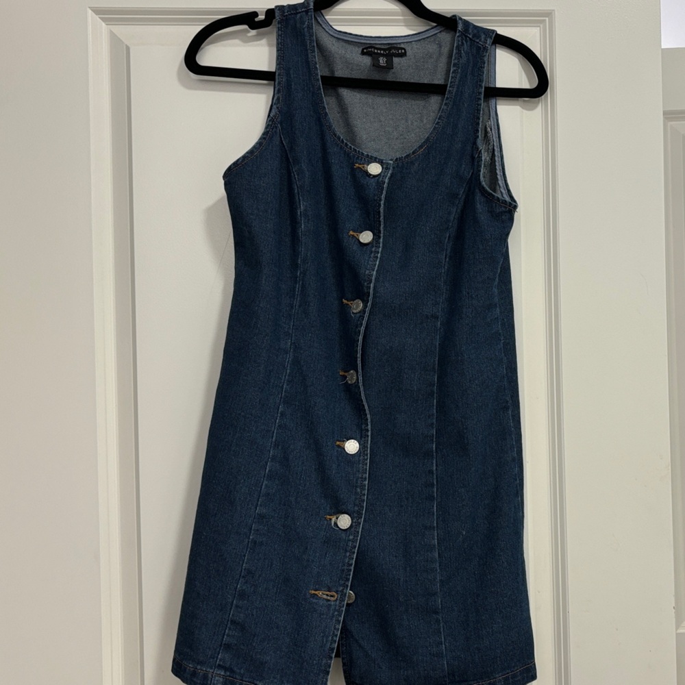Women's Denim Button-Down Dress